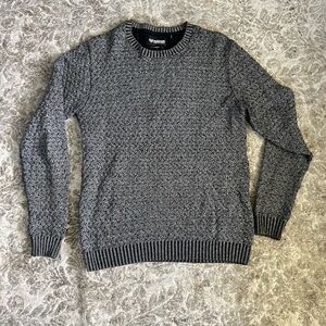 Minimum Danish organic cotton Grey knit sweater warm winter L